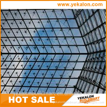 Innovative facade design and engineering supporting fixed point glass curtain wall
